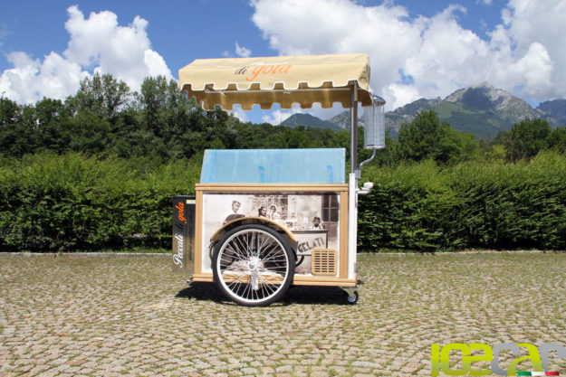 carretto gelati legno