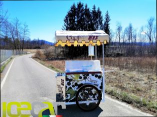 Carretto Gelato a Vaschette ICECAR vetrina gelato carretto