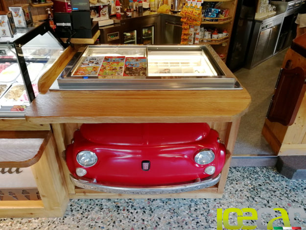 Gelato Pozzetto su misura Fiat 500