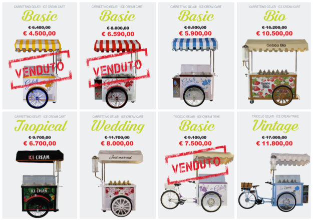 ultime occasioni vendita ambulante gelato